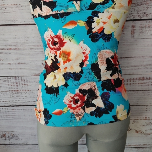 SEAFOLLY Kabuki Bloom Tankini Top Size XS - Picture 7 of 9